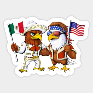 Mexican American Eagles Sticker